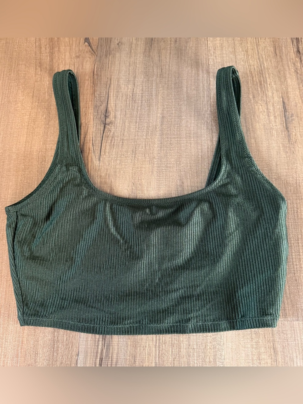 Aerie Longline Shine Scoop Bikini Top